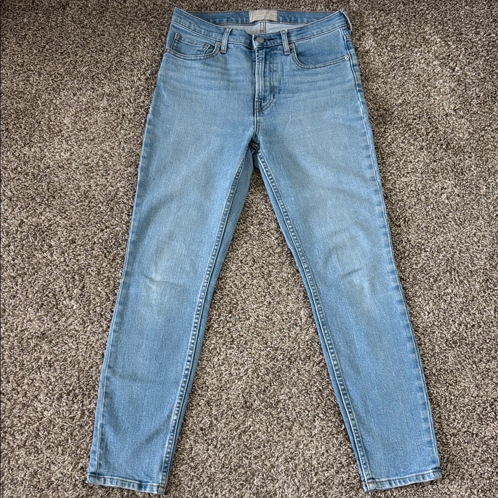 Everlane Women’s Bluewash Strech High Rise Ankle Jeans Size 28 - Picture 1 of 11
